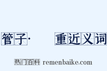 管子·軴重近义词是什么意思的图片